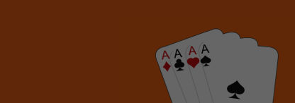 four Aces on an orange background