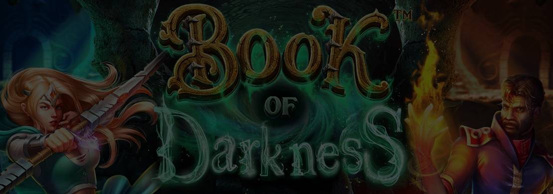 screenshot of the slot game Book of Darkness
