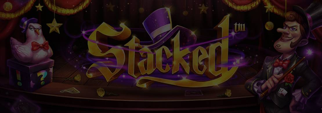 logo of the slot game Stacked